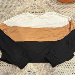 Three colored crop top